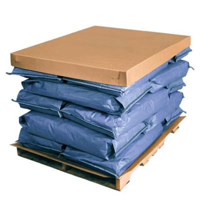 Solid fiber pallet cap